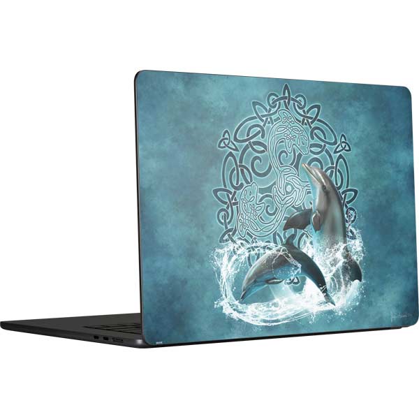 Celtic Dolphin by Brigid Ashwood MacBook Skins