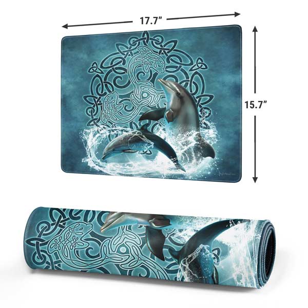 Celtic Dolphin by Brigid Ashwood Mousepad