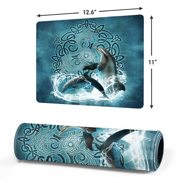 Celtic Dolphin by Brigid Ashwood Mousepad