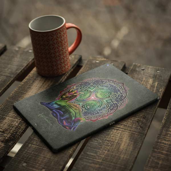 Celtic Dragon by Brigid Ashwood iPad Skins