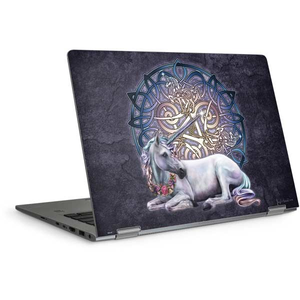 Celtic Unicorn by Brigid Ashwood Laptop Skins