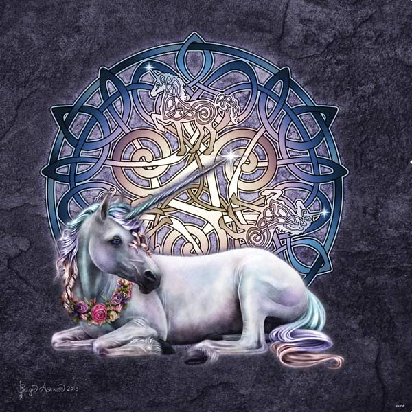 Celtic Unicorn by Brigid Ashwood PlayStation PS4 Skins