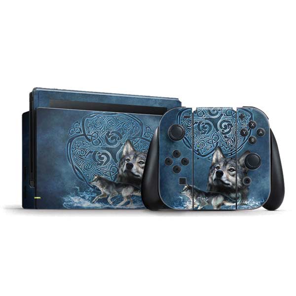 Celtic Wolf by Brigid Ashwood Nintendo Skins