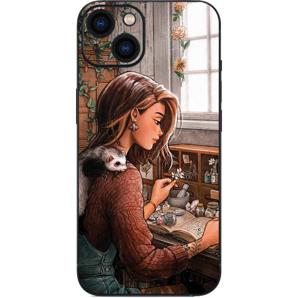 Cozy Cottagecore Botanical Herbalist Witch by Ivy Dolamore iPhone Skins