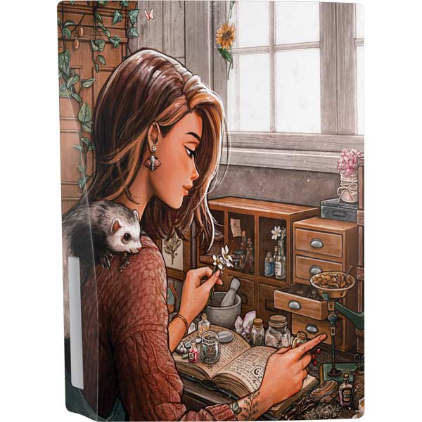 Cozy Cottagecore Botanical Herbalist Witch by Ivy Dolamore PlayStation PS5 Skins