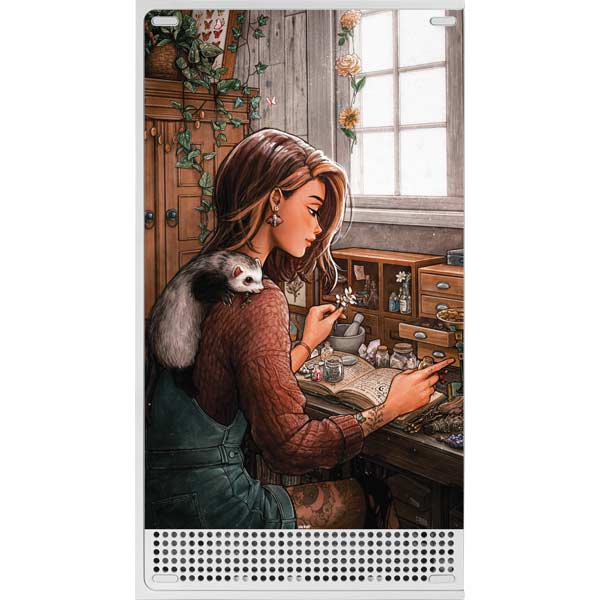 Cozy Cottagecore Botanical Herbalist Witch by Ivy Dolamore Xbox Series S Skins