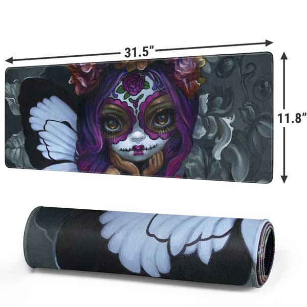 Day of the Dead Gothic Skull Fairy by Jasmine Becket-Griffith Mousepad