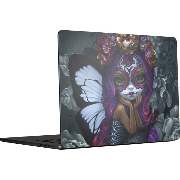 Day of the Dead Gothic Skull Fairy by Jasmine Becket-Griffith MacBook Skins