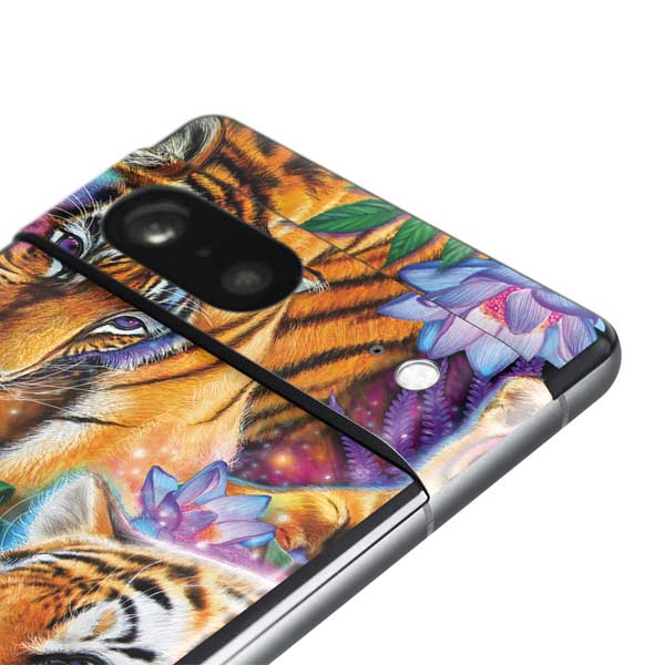 Daydream Galaxy Tigers by Sheena Pike Pixel Skins