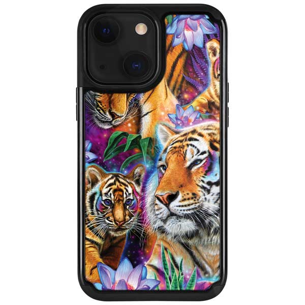 Daydream Galaxy Tigers by Sheena Pike iPhone Cases