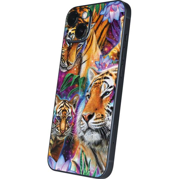 Daydream Galaxy Tigers by Sheena Pike iPhone Skins