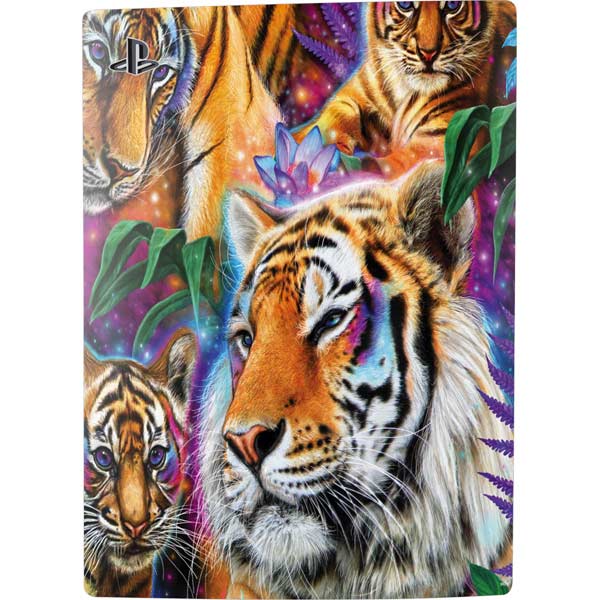 Daydream Galaxy Tigers by Sheena Pike PlayStation PS5 Skins