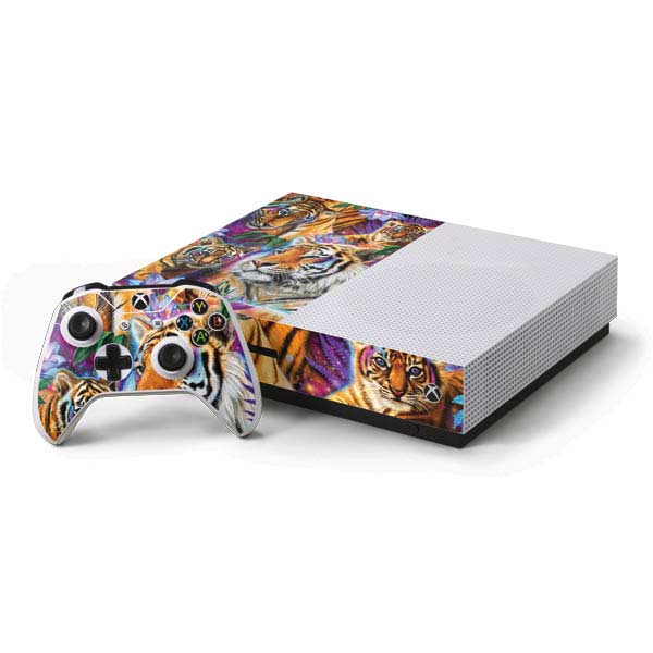 Daydream Galaxy Tigers by Sheena Pike Xbox One Skins