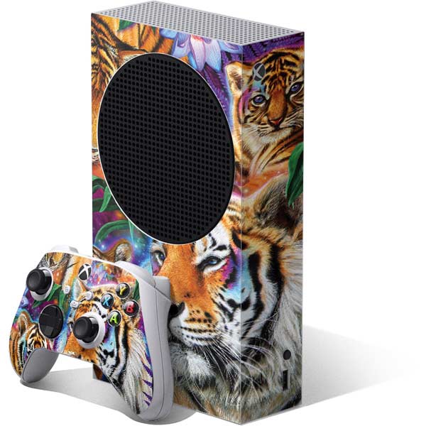 Daydream Galaxy Tigers by Sheena Pike Xbox Series S Skins