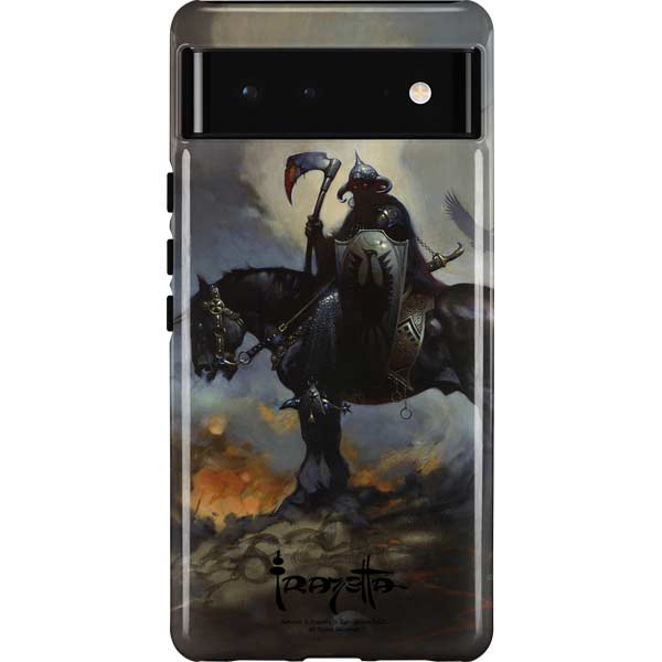 Death Dealer on Horseback by Frazetta Pixel Cases