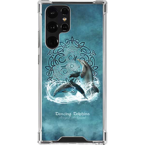 Dolphin Celtic Knot by Brigid Ashwood Galaxy Cases