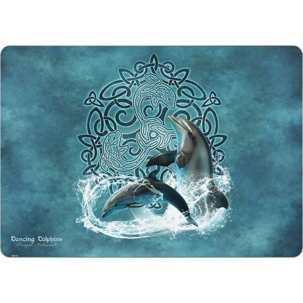 Dolphin Celtic Knot by Brigid Ashwood MacBook Skins