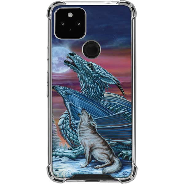 Dragon and the Wolf by Ed Beard Jr Pixel Cases
