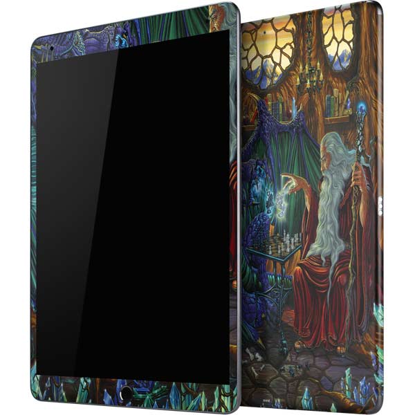 Dragon and Wizard Playing Chess by Ed Beard Jr iPad Skins