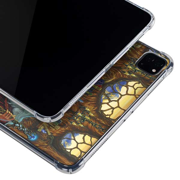 Dragon and Wizard Playing Chess by Ed Beard Jr iPad Cases