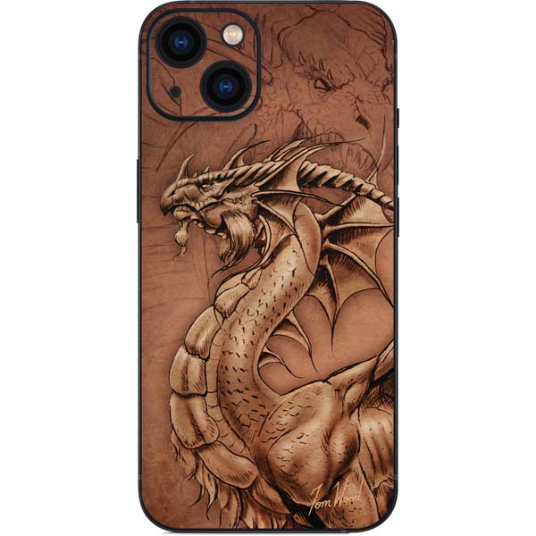 Dragon Parchment by Tom Wood iPhone Skins