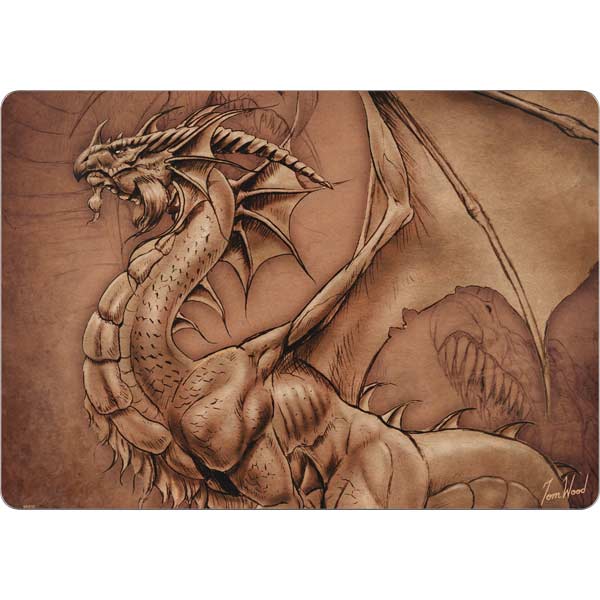 Dragon Parchment by Tom Wood MacBook Skins