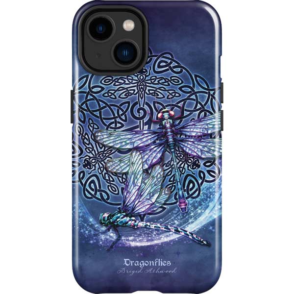 Dragonfly Celtic Knot by Brigid Ashwood iPhone Cases