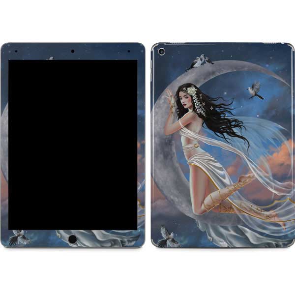 Fairy on Moon with Birds by Nene Thomas iPad Skins