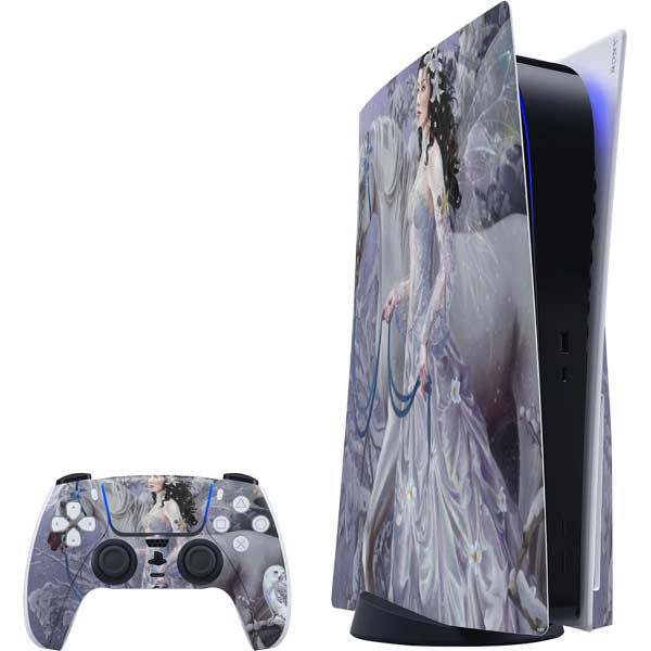 Fairy with Horse in Snow by Nene Thomas PlayStation PS5 Skins