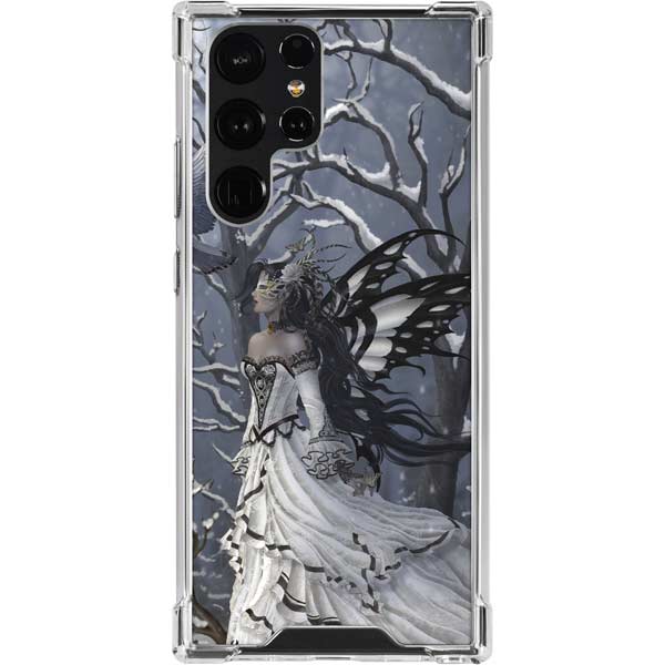 Fairy with Owl in Snow by Nene Thomas Galaxy Cases