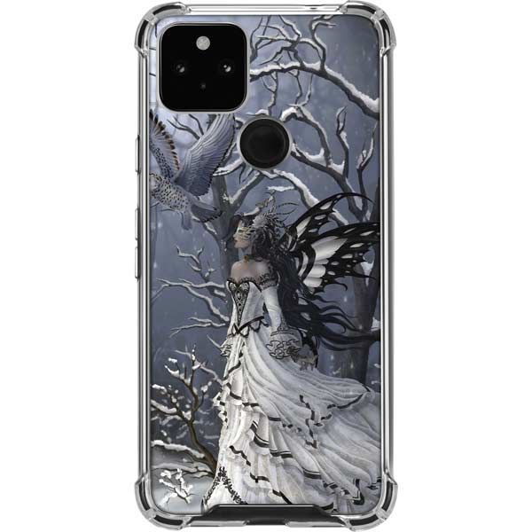 Fairy with Owl in Snow by Nene Thomas Pixel Cases