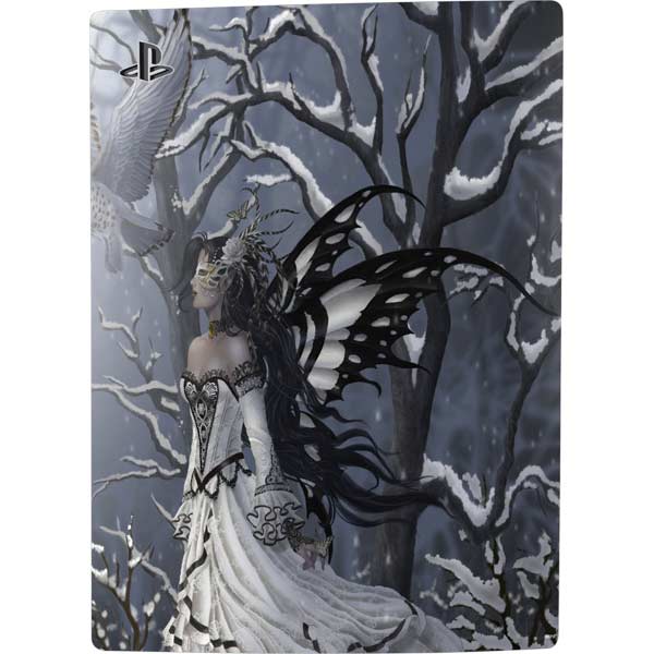 Fairy with Owl in Snow by Nene Thomas PlayStation PS5 Skins