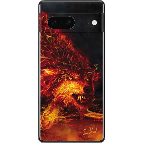 Fire Stalker Wolf by Tom Wood Pixel Skins