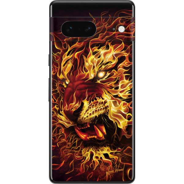 Fire Tiger by Tom Wood Pixel Skins