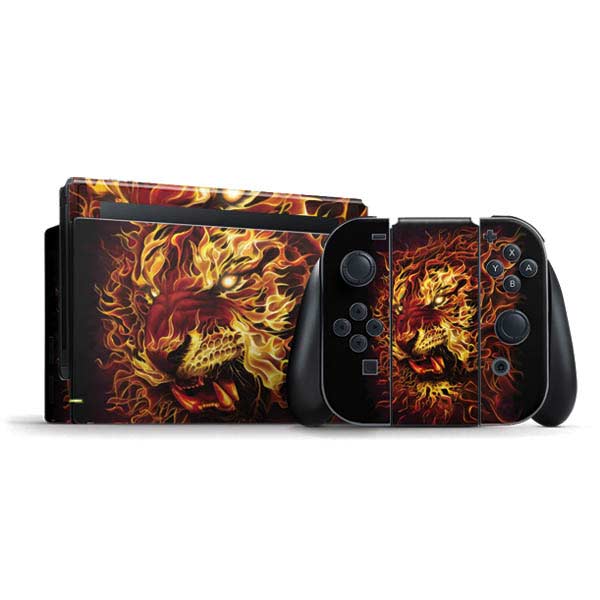 Fire Tiger by Tom Wood Nintendo Skins