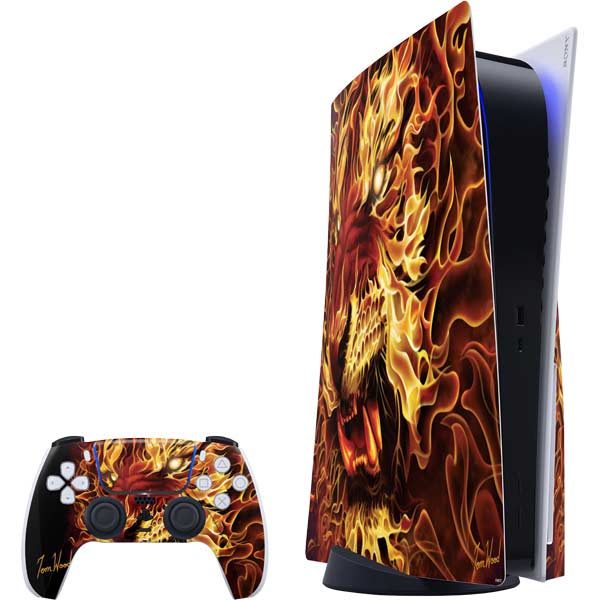 Fire Tiger by Tom Wood PlayStation PS5 Skins