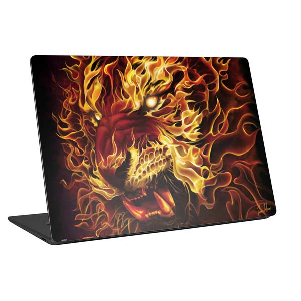 Fire Tiger Universal Laptop Skin by Tom Wood