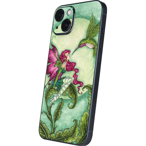 Flirting Fairy and Hummingbird by Amy Brown iPhone Skins