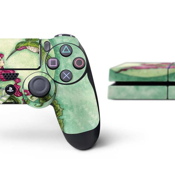Flirting Fairy and Hummingbird by Amy Brown PlayStation PS4 Skins