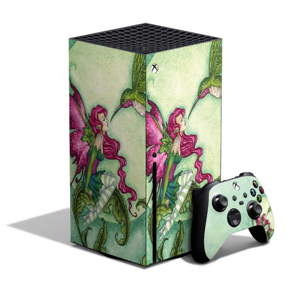 Flirting Fairy and Hummingbird by Amy Brown Xbox Series X Skins