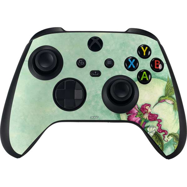 Flirting Fairy and Hummingbird by Amy Brown Xbox Series X Skins