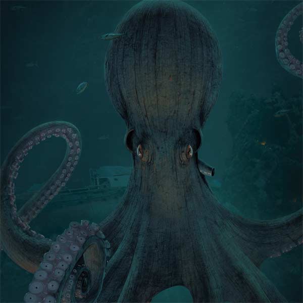 Giant Octopus by Vincent Hie Laptop Skins