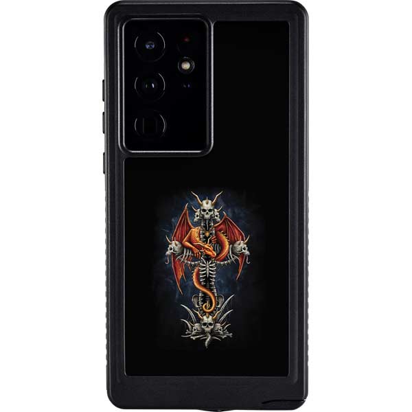 Gothic Dragon & Skull Cross by Sarah Richter Galaxy Cases