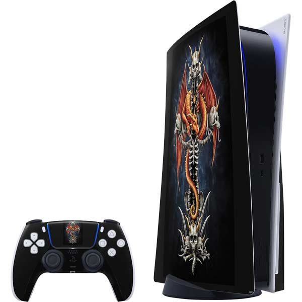 Gothic Dragon & Skull Cross by Sarah Richter PlayStation PS5 Skins