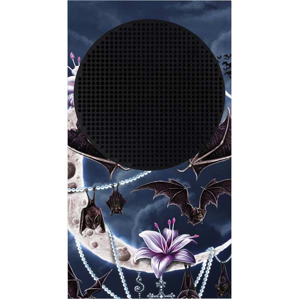 Gothic Moon with Bats and Flowers by Sarah Richter Xbox Series S Skins