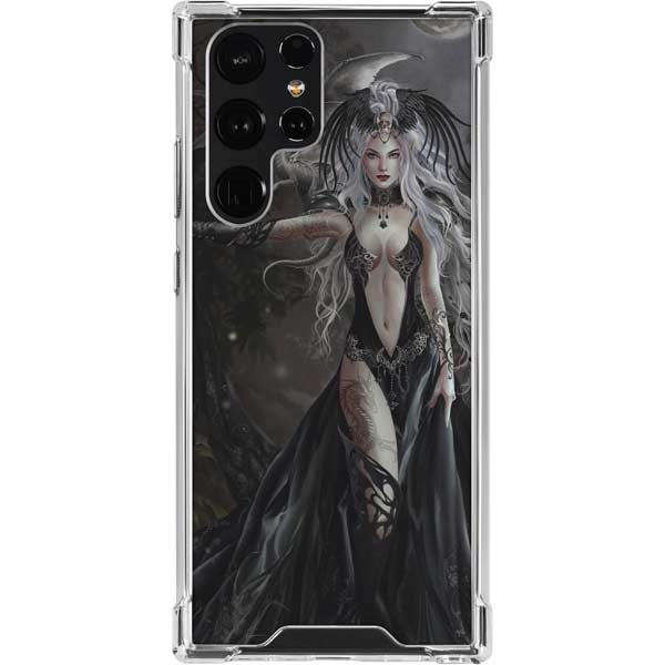 Gothic Princess with Silver Dragon by Nene Thomas Galaxy Cases