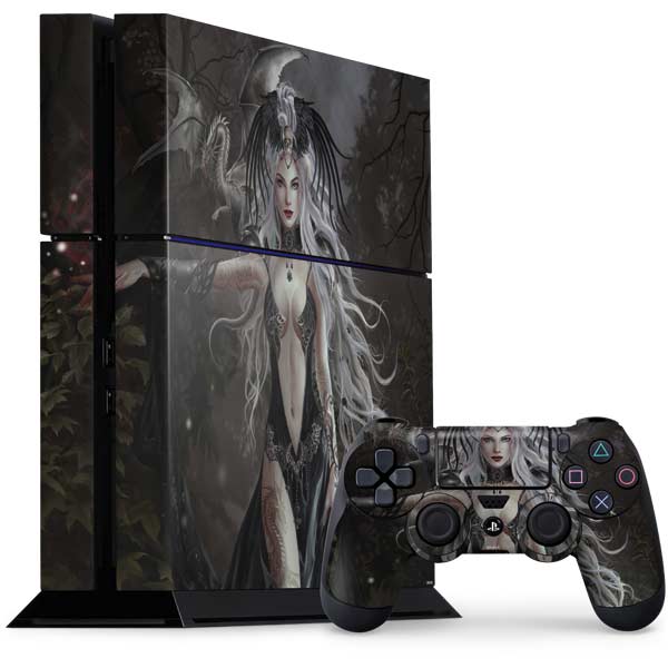 Gothic Princess with Silver Dragon by Nene Thomas PlayStation PS4 Skins