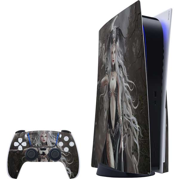 Gothic Princess with Silver Dragon by Nene Thomas PlayStation PS5 Skins