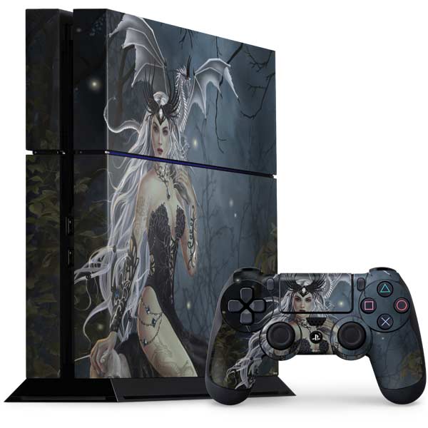 Gothic Queen with Silver Dragon by Nene Thomas PlayStation PS4 Skins