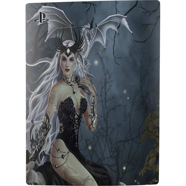 Gothic Queen with Silver Dragon by Nene Thomas PlayStation PS5 Skins